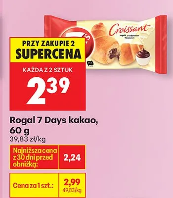 Croissant 7 Days kakao promocja w Biedronka