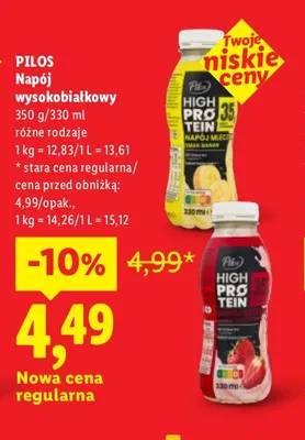 Napój wysokobiałkowy Pilos promocja w Lidl