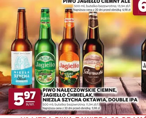 Piwo Nałęczowskie Ciemne promocja w Stokrotka