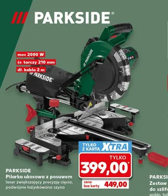 Pilarka ukosowa z posuwem Parkside promocja w Kaufland