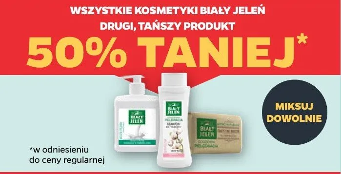 Kosmetyki Biały Jeleń promocja w Netto