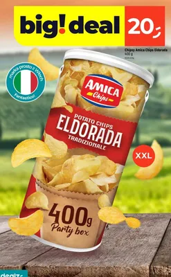 Chipsy Amica Chips Eldorada Tradizionale promocja w Dealz