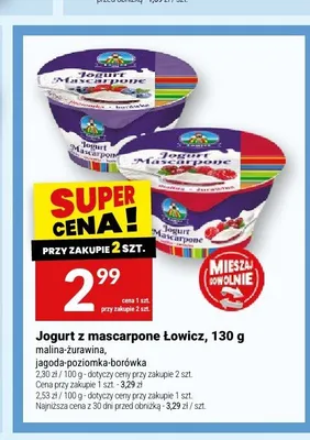 Jogurt z mascarpone Łowicz promocja w Twój Market