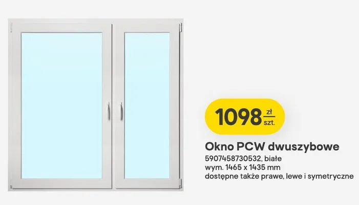 Okno PCW dwuszybowe promocja w Castorama