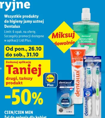 Płyn do płukania jamy ustnej Dentalux Intensywna Ochrona promocja w Lidl