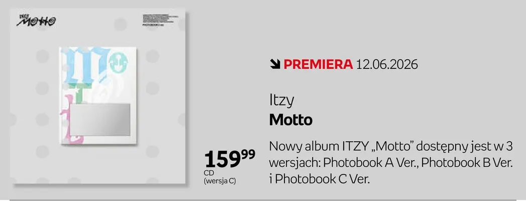 Płyta CD Itzy Motto wersja C promocja w Empik
