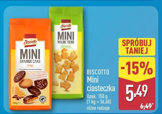 Mini ciasteczka promocja w Aldi