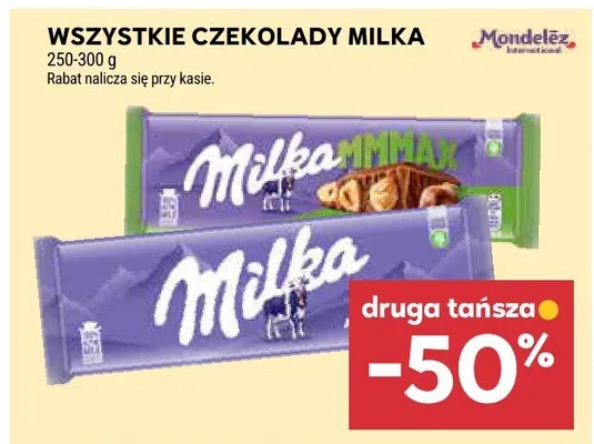 Czekolady Milka różne rodzaje promocja w Stokrotka