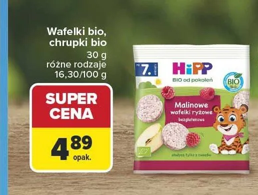 Wafelki bio HiPP promocja w Carrefour