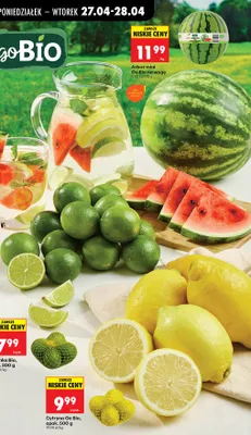 Limonka Bio promocja w Biedronka