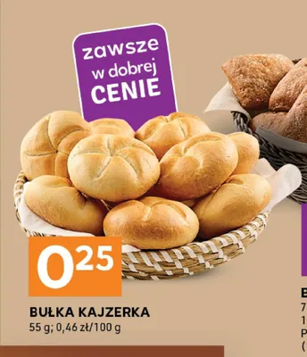 Bułka kajzerka promocja w Stokrotka
