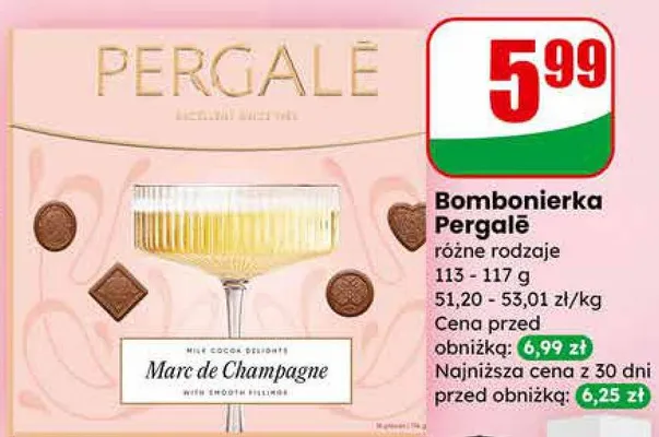 Bombonierka Pergale różne rodzaje promocja w Dino