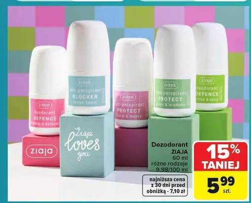 Dezodorant Ziaja Defence promocja w Carrefour