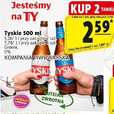 Piwo Tyskie Gronie promocja w Prim Market