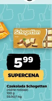 Czekolada Schogetten promocja w Netto