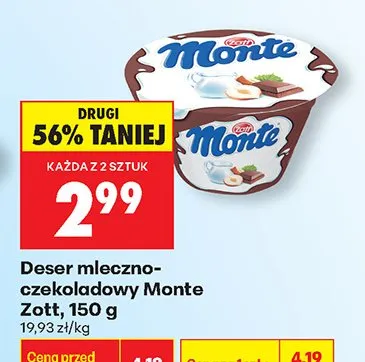 Deser mleczno-czekoladowy promocja w Biedronka