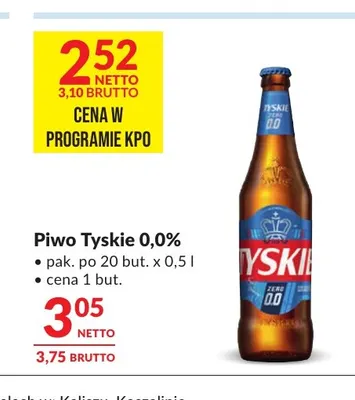 Piwo bezalkoholowe Tyskie promocja w Makro
