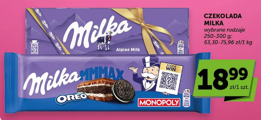 Czekolada Milka MMMAX Oreo promocja w Groszek