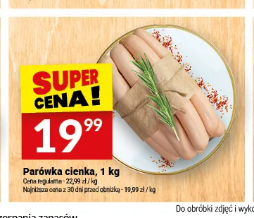 Parówka cienka Białecki Wędzarnia promocja w Twój Market