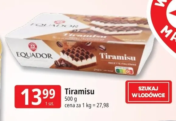 Tiramisu Equador promocja w Leclerc