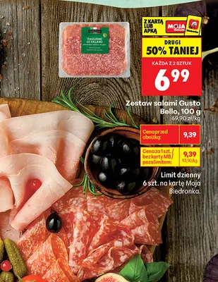 Zestaw salami Gusto Bello promocja w Biedronka
