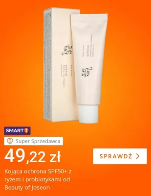 Krem ochronny SPF50+ Beauty of Joseon Relief Sun promocja w Allegro