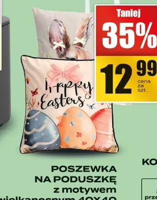 Poszewka na poduszkę z motywem wielkanocnym 40x40 promocja w Supeco