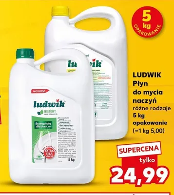 Płyn do mycia naczyń Ludwik promocja w Kaufland