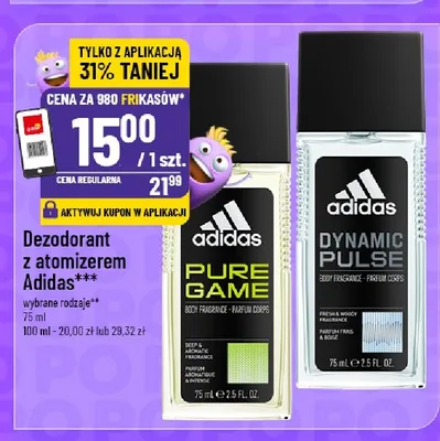 Dezodorant z atomizerem Adidas Dynamic Pulse promocja w POLOmarket
