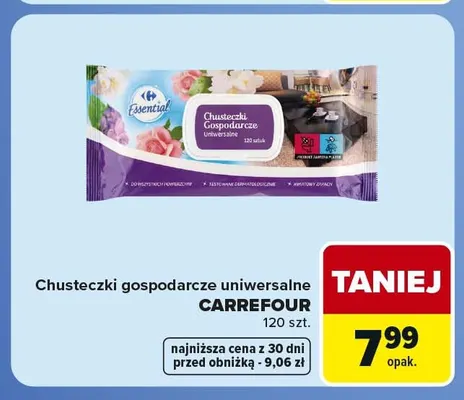 Chusteczki gospodarcze uniwersalne Carrefour promocja w Carrefour Market