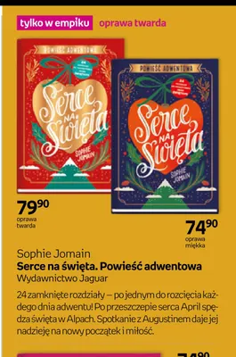 Książka Sophie Jomain Serce na święta. Powieść adwentowa oprawa miękka promocja w Empik