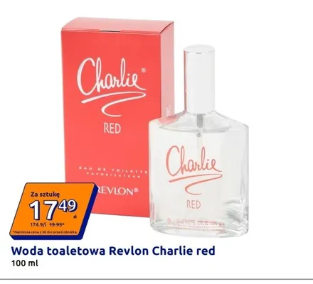 Woda toaletowa Revlon Charlie Red promocja w Action