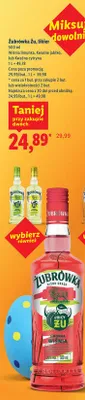 Żubrówka wódka 2u, Liktor lub Kwas cytryny promocja w Lidl