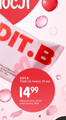 Płatki do twarzy EDIT.B promocja w Rossmann