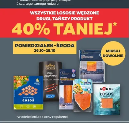 Łososie wędzone promocja w Netto