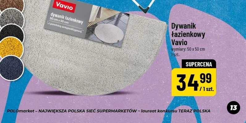 Dywanik łazienkowy 50x50cm promocja w POLOmarket