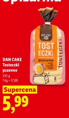 Tosteczki pszenne DAN CAKE promocja w Lidl