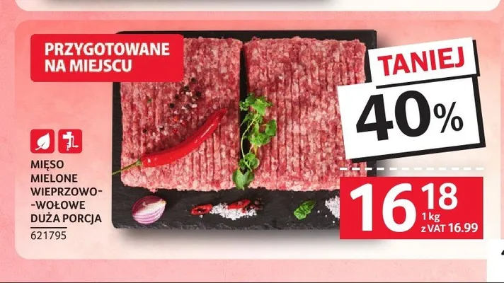 Mięso mielone wieprzowo-wołowe duża porcja promocja w Selgros