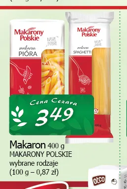 Makaron Makarony Polskie promocja w CEZAR Delikatesy