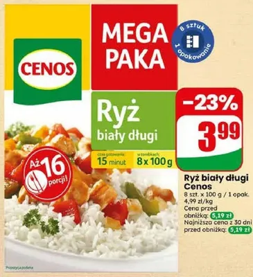 Ryż biały długi Cenos promocja w Dino