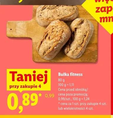 Bułka fitness promocja w Lidl