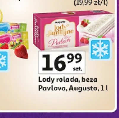 Lody rolada beza Pavlova Augusto promocja w Auchan