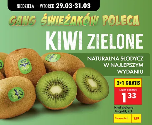 Kiwi zielone promocja w Biedronka