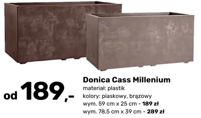 Donica Cass Millenium promocja w Bricomarche