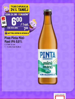 Piwo bezalkoholowe Pinta Mini-Maxi IPA promocja w POLOmarket