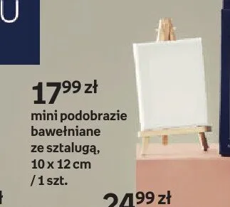 Mini podobrazie bawełniane ze sztalugą Creadu promocja w Empik