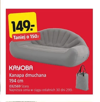 Kanapa dmuchana Kayoba promocja w Jula