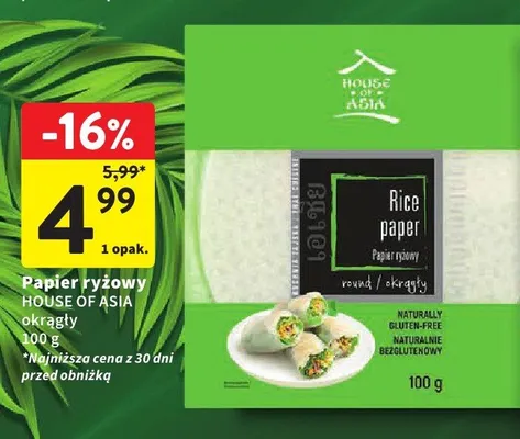 Papier ryżowy House of Asia okrągły promocja w Intermarche