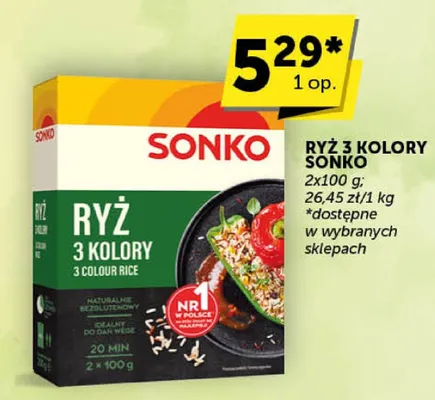 Ryż 3 kolory Sonko promocja w Euro Sklep