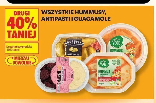 Hummus klasyczny z chipsami z buraka Smacznego! promocja w Biedronka